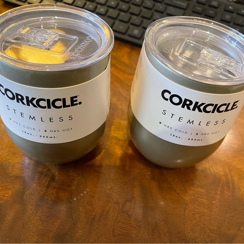 Corkcicle Stemless Tumbler - Champagne color. NWT - 2 of them!